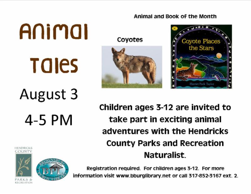 animal tales august 3 4 pm