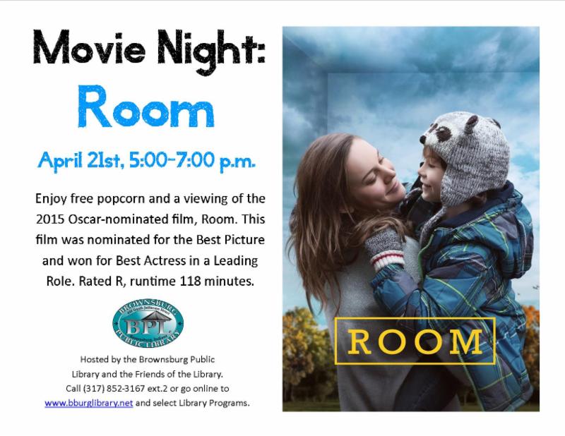 movie night_ room april 21 5 to 7 pm