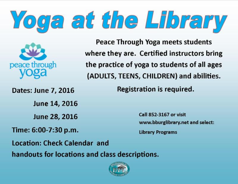 yoga at the library