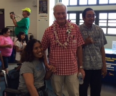 Bathey Fong, Mayor Caldwell, Timothy Renken