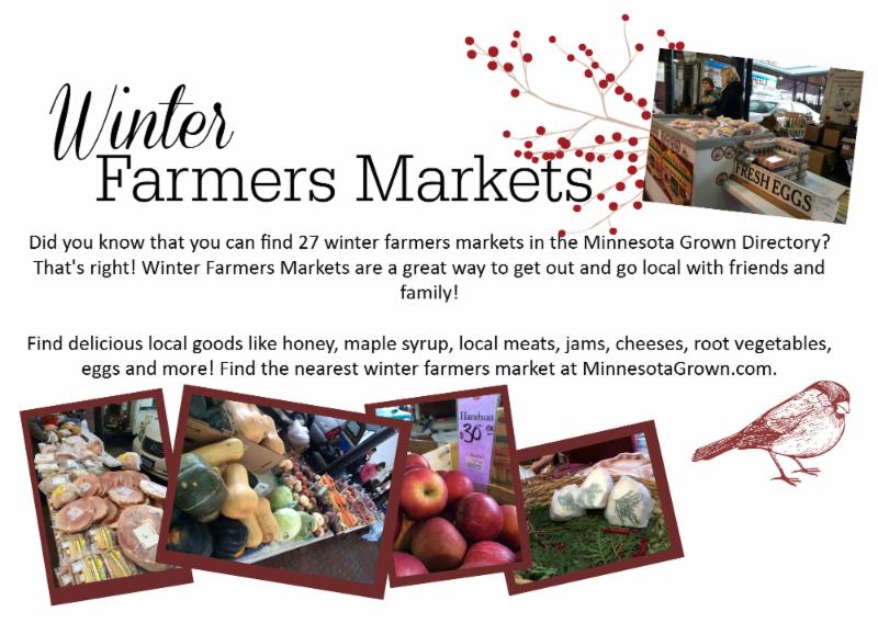 Winter Farmers Markets links to list of markets on website