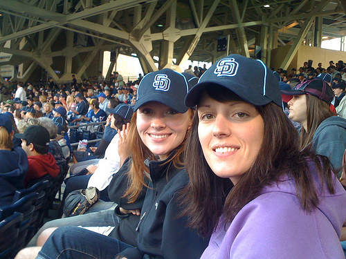 ladies at padres night