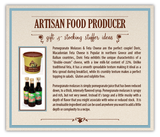 Pomegranate Molasses & Macadonian Feta Cheese  - Our featured ingredient in Day 11 of our 12 days of Recipes. 