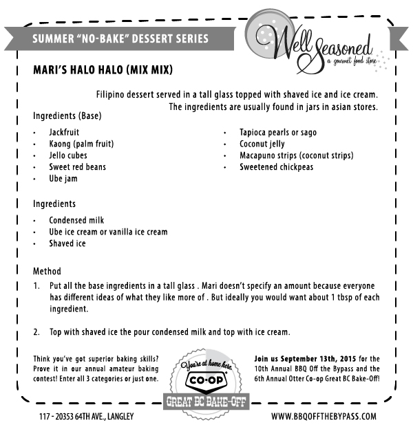 Mari's Halo Halo (Filipino Mix Mix Drink)