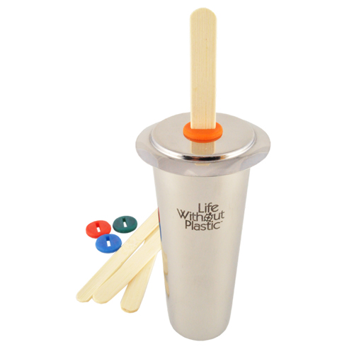 Freezycup stainless steel ice pop popsicle molds by Life Without Plastic
