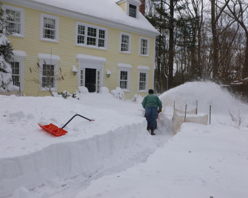 The scene a year ago this week