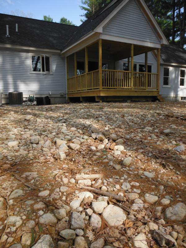 At our new home we have nothing but rocks