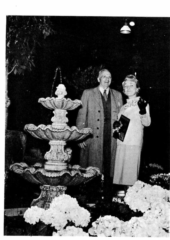 Mrs Peabody at the Flower Show