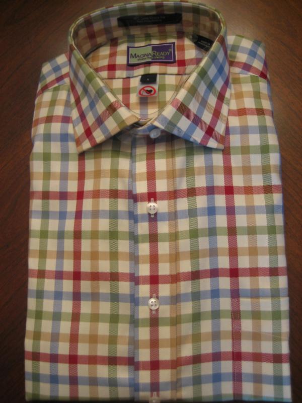 Shirt with magnets for buttons