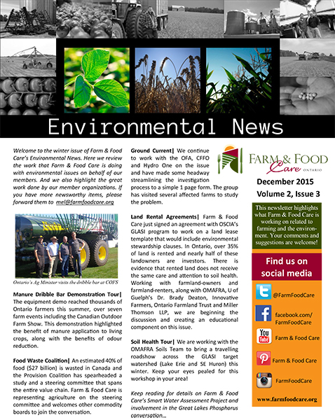 December 2015 Environmental Newsletter