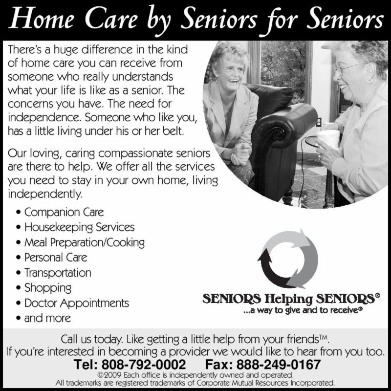 Seniors Helping Seniors 2013-2014