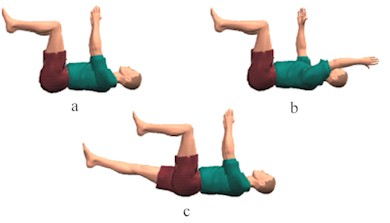 Dead bug abdominal exercise