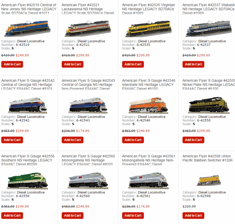 trainworld american flyer inventory clearance o gauge american flyer union pacific