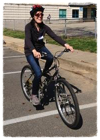 learning to ride a bike