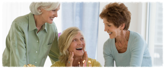 WOMEN CELEBRATING BIRTHDAY