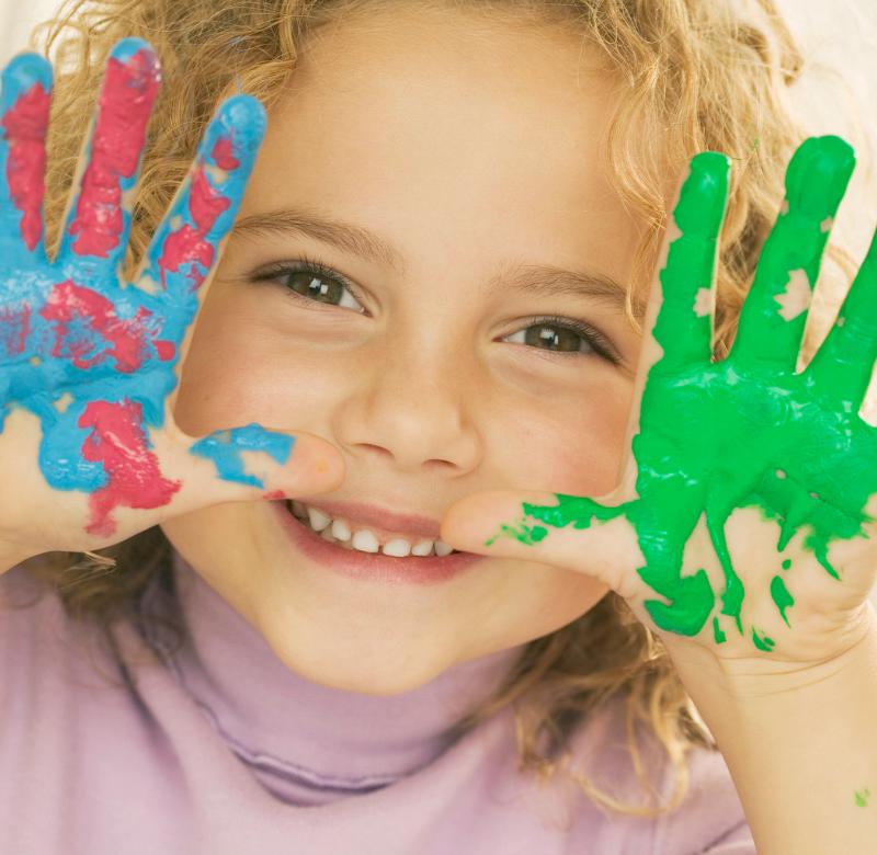 painted hands