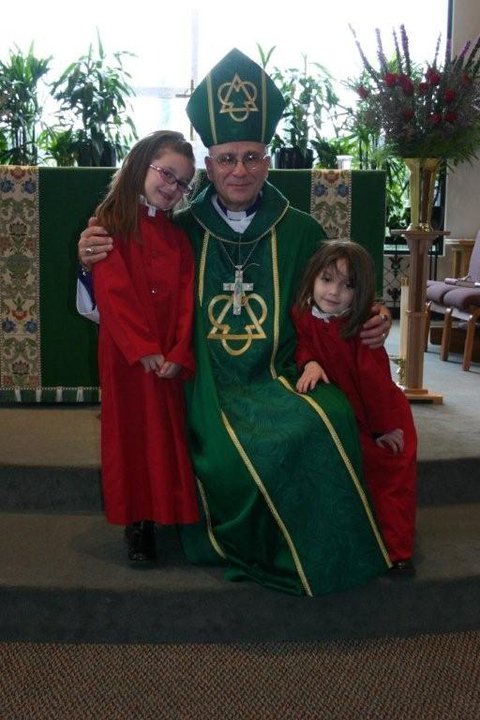 Bishop Edwards with Children
