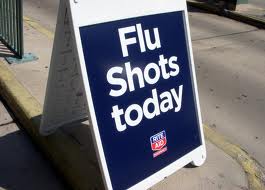 flu shot sign