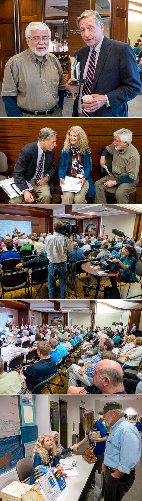 Jo Ann Trogdon & William Least Heat Moon at Kansas City Public Library, Central Library, Helzberg Auditorium 08042015