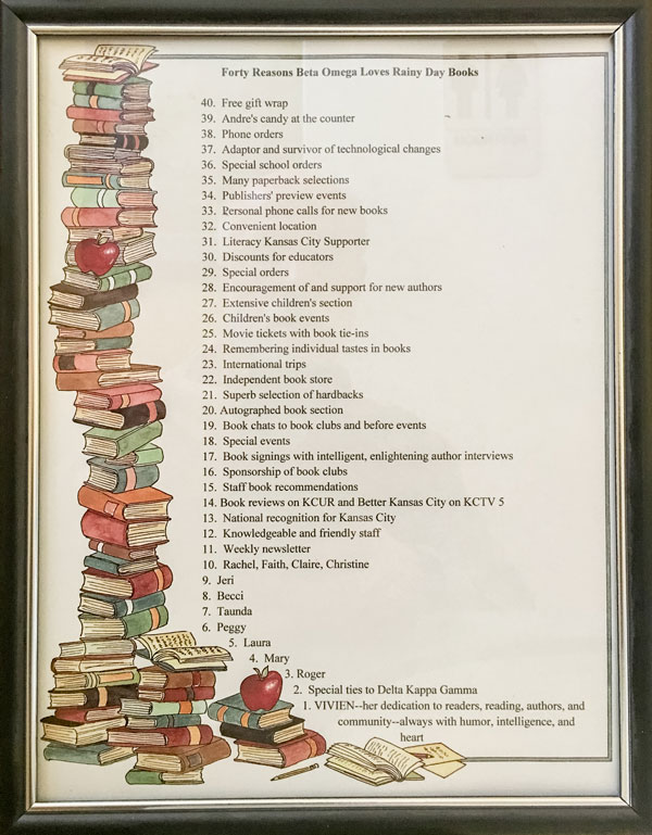 Forty Reasons Beta Omega Loves Rainy Day Books 12072015