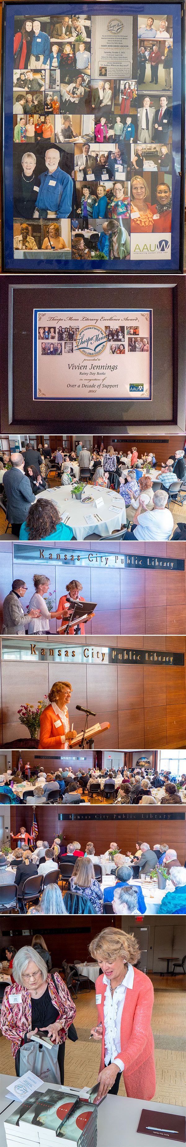 Thorpe Menn Literary Excellence Award 37th Annual Luncheon at Central Library, Helzberg Auditorium 10032015
