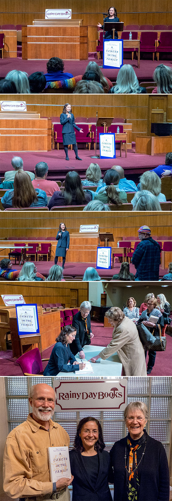 Theodora Ross_ M.D._ Ph.D._ for A Cancer in the Family at Unity Temple Sanctuary 03032016