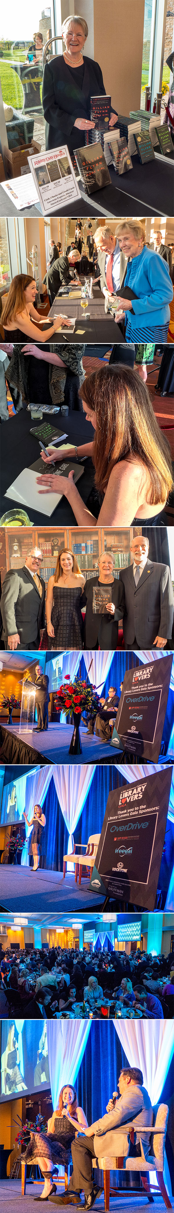Gillian Flynn Event for Mid-Continent Public Library (MCPL) Library Lovers Gala at Courtyard Kansas City at Briafcliff 10032015