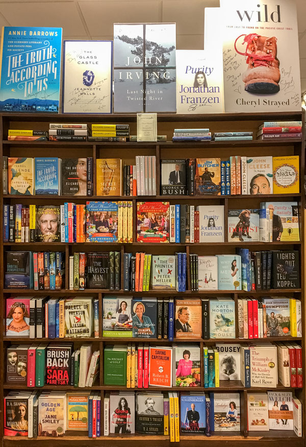 Wall of Author Autographed Books 12132015