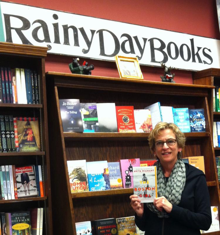 Anita Diamant Booksiging for The Boston Girl at Rainy Day Books 10172015