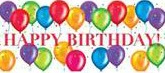 happy birthday image with balloons