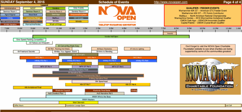 Final Sunday Schedule