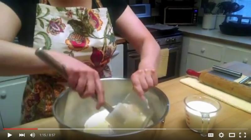 Stirring the Biscuit Dough