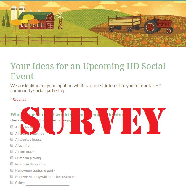 Fall HD Gathering Survey