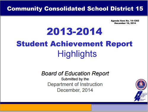 Student Achievement Report 2013-14