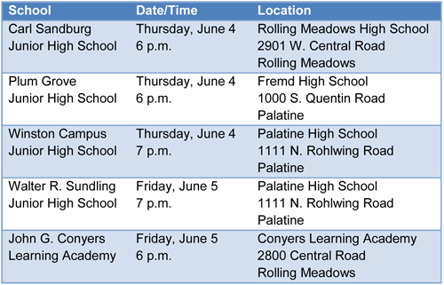 8th Grade Graduation Dates