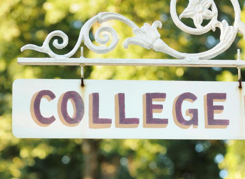 College Sign
