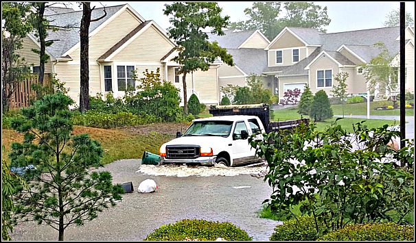 Flooded streets in Sea Spray and Chadwick Circle