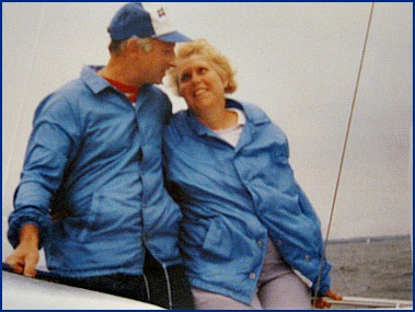 Vic & Lee Blumenthal on Boat