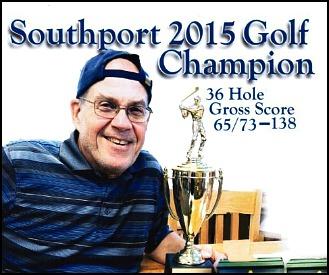 Joe LeBlanc with Golf Trophy