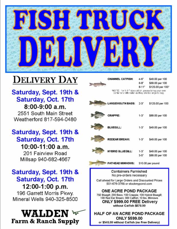 Fish Truck Delivery September 19th