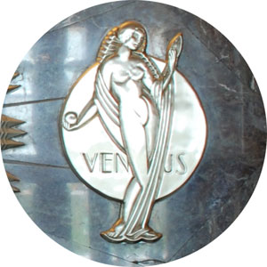 Venus plaque in Adler's Rainbow Lobby (C. Stillwell, Adler Planetarium