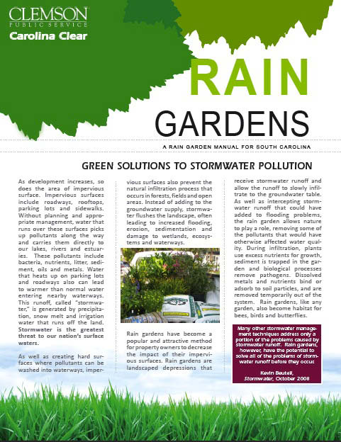 rain garden manual cover