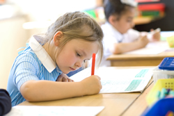chidlren doing exams