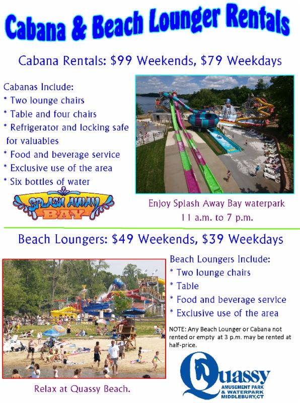 Cabana Rental flyer