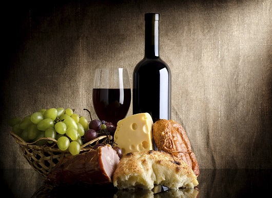 wine and cheese