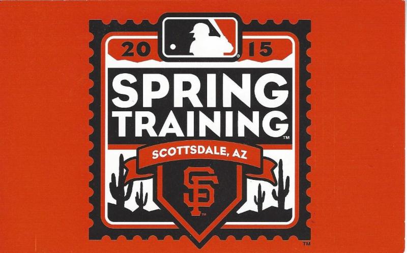 Spring training postcard - 2015
