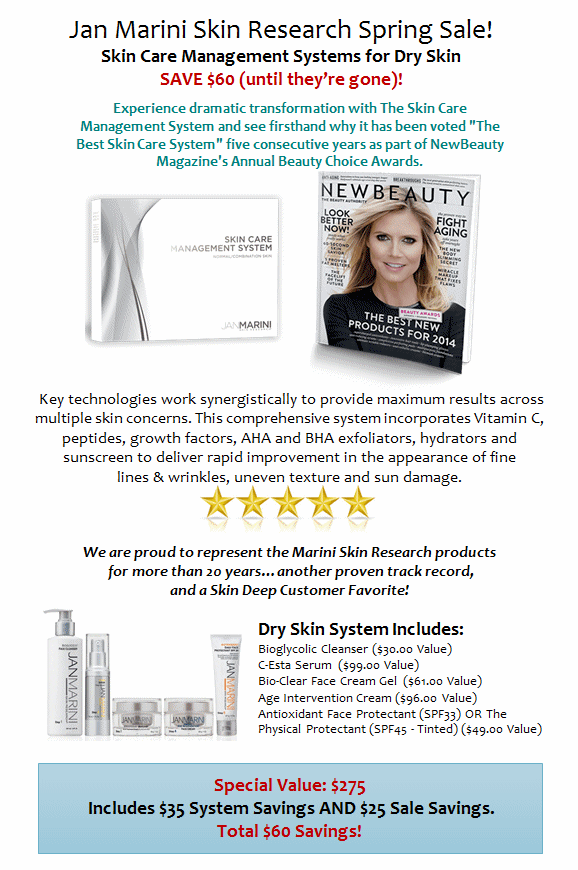 Jan Marini Skin Research Spring Sale!