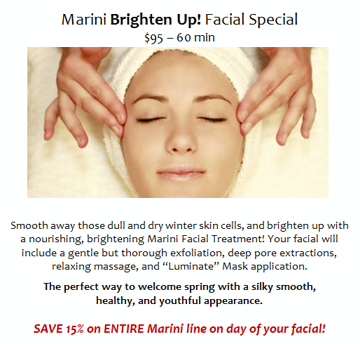 Marini Brighten Up! Facial Special