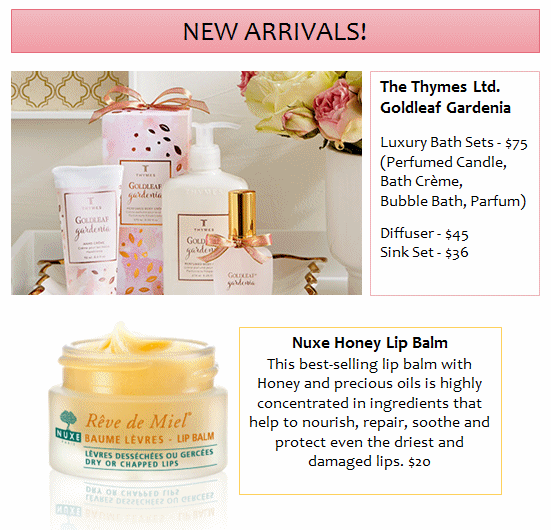 New Arrivals