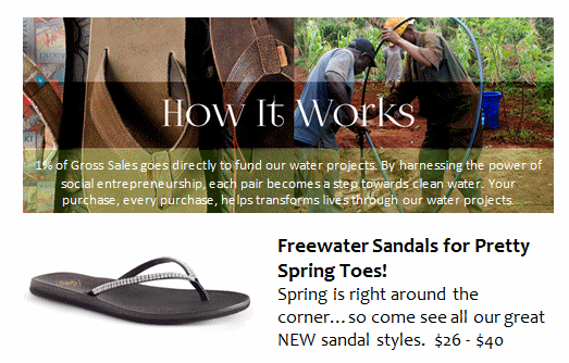 Freewater Sandals for Pretty Spring Toes!